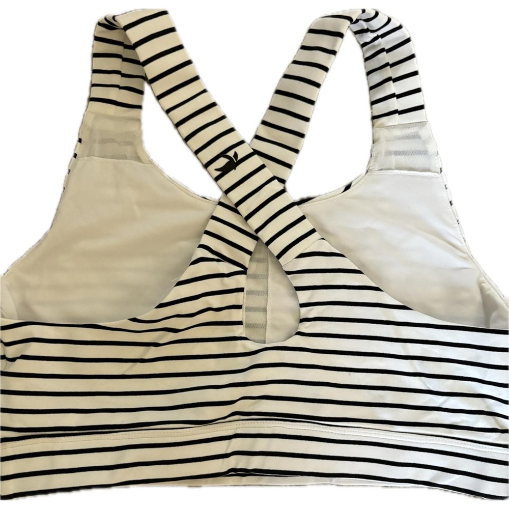 NWT Glyder Striped Activewear Set Bra Top & Leggings with Pockets Athleisure XL - Picture 12 of 13